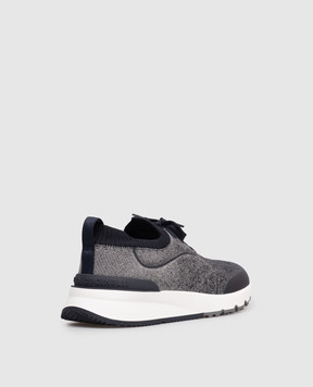 Brunello Cucinelli Синие кроссовки MZUEHRO342