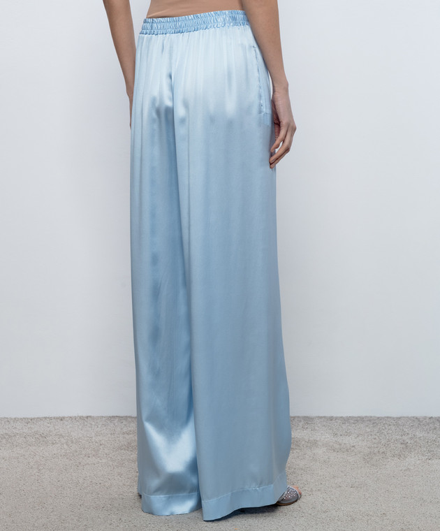 Ermanno Scervino Блакитні штани із шовку D482P756NXE зображення 4