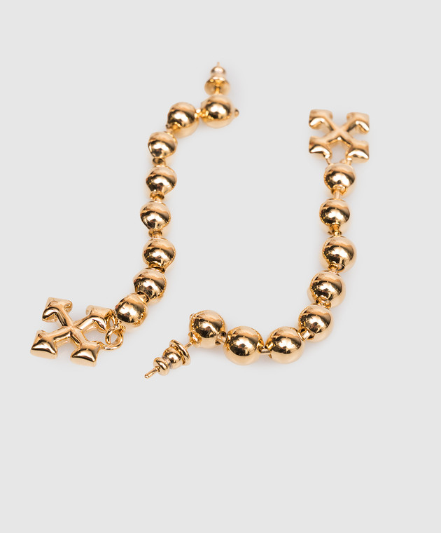Off-White серьги с логотипом Arrow OWOD2A0C99MET001 изображение 3