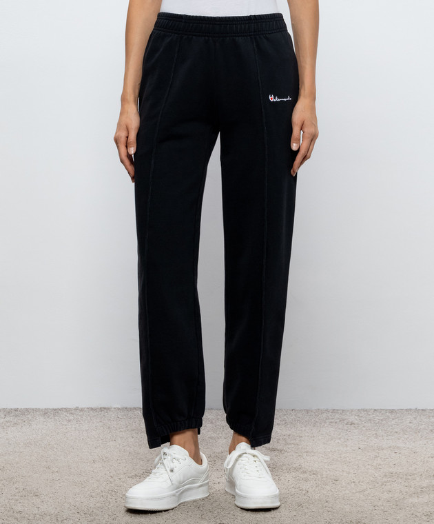 Vetements Черные спортивные штаны WH27SP227B изображение 2