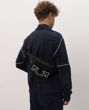 Off-White Чорна поясна сумка OWMNT01F26FB01