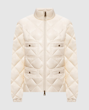 Moncler Пуховая куртка Lavaret цвета айвори L20931A00004597Z8