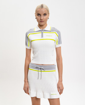 Casablanca Белое поло с вышивкой логотипа WSP26KW124701