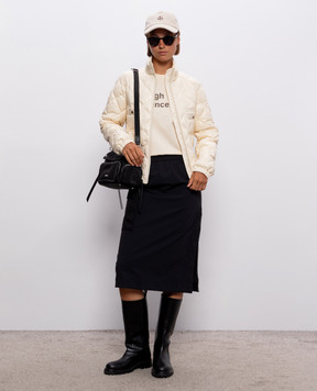 Moncler Пуховая куртка Lavaret цвета айвори L20931A00004597Z8