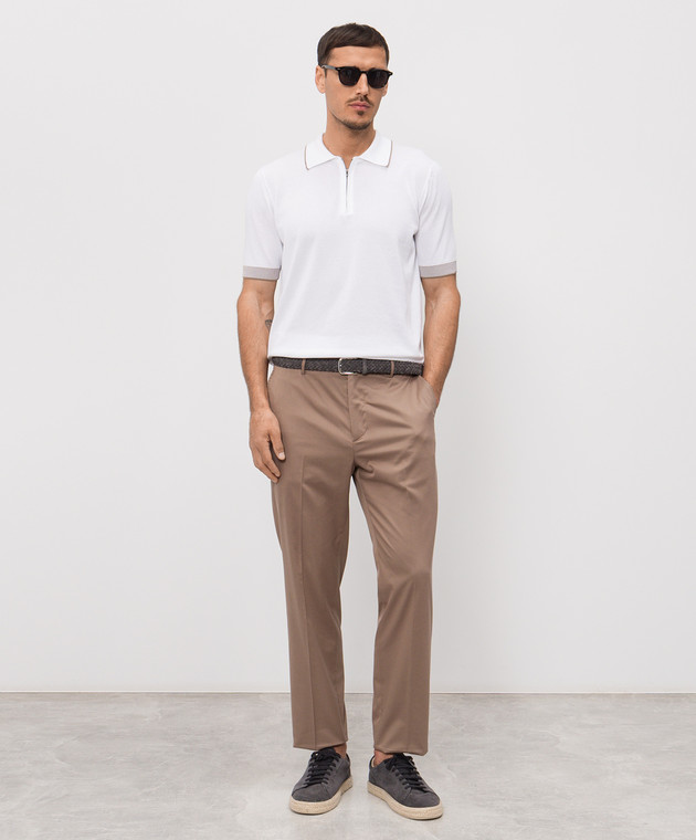 Peserico Біле поло R59478F149173N зображення 2