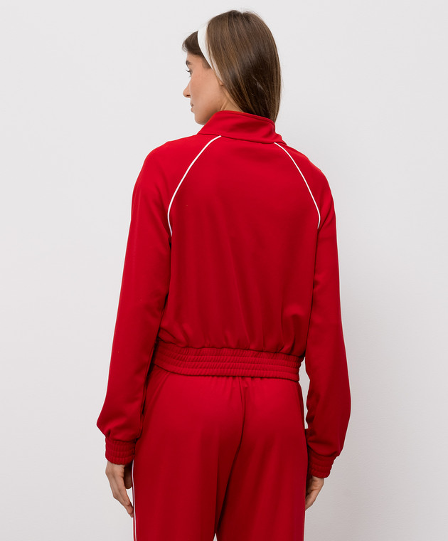 Sporty & Rich Червона спортивна куртка з вишивкою логотипа JA066710326RE33 зображення 4