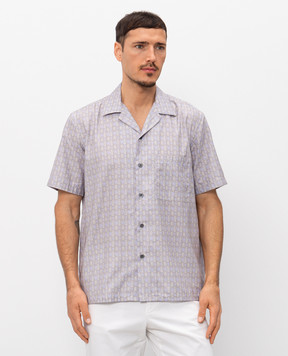 Canali Рубашка прямого кроя в узоре GL03774CSM3055