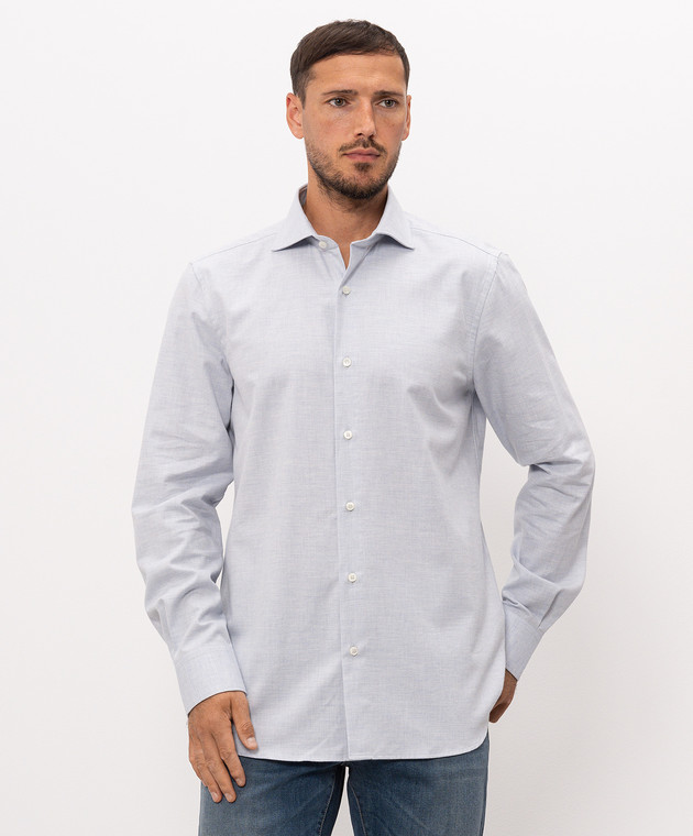 Peserico Голубая рубашка R5606100148 изображение 3