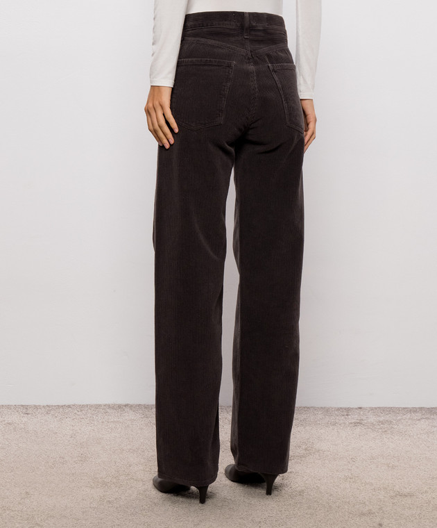 AGOLDE Коричневые вельветовые брюки Ren Jean A92581840 изображение 4
