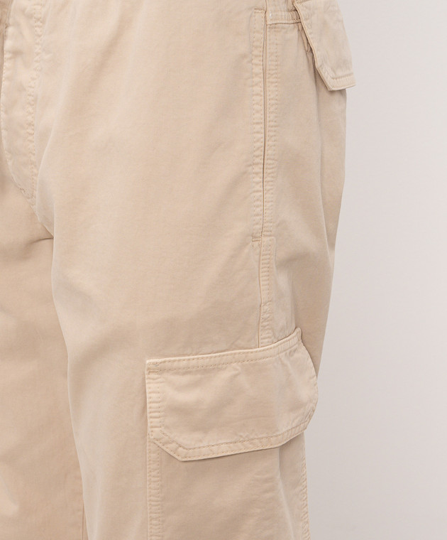 Off-White Черные брюки карго с принтом логотипа 44MCF04PF26F001 изображение 5