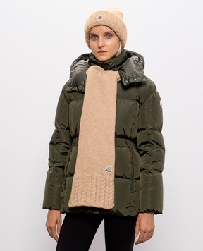 Moncler Бежевий шарф з вовною альпаки L20933C00003N0403