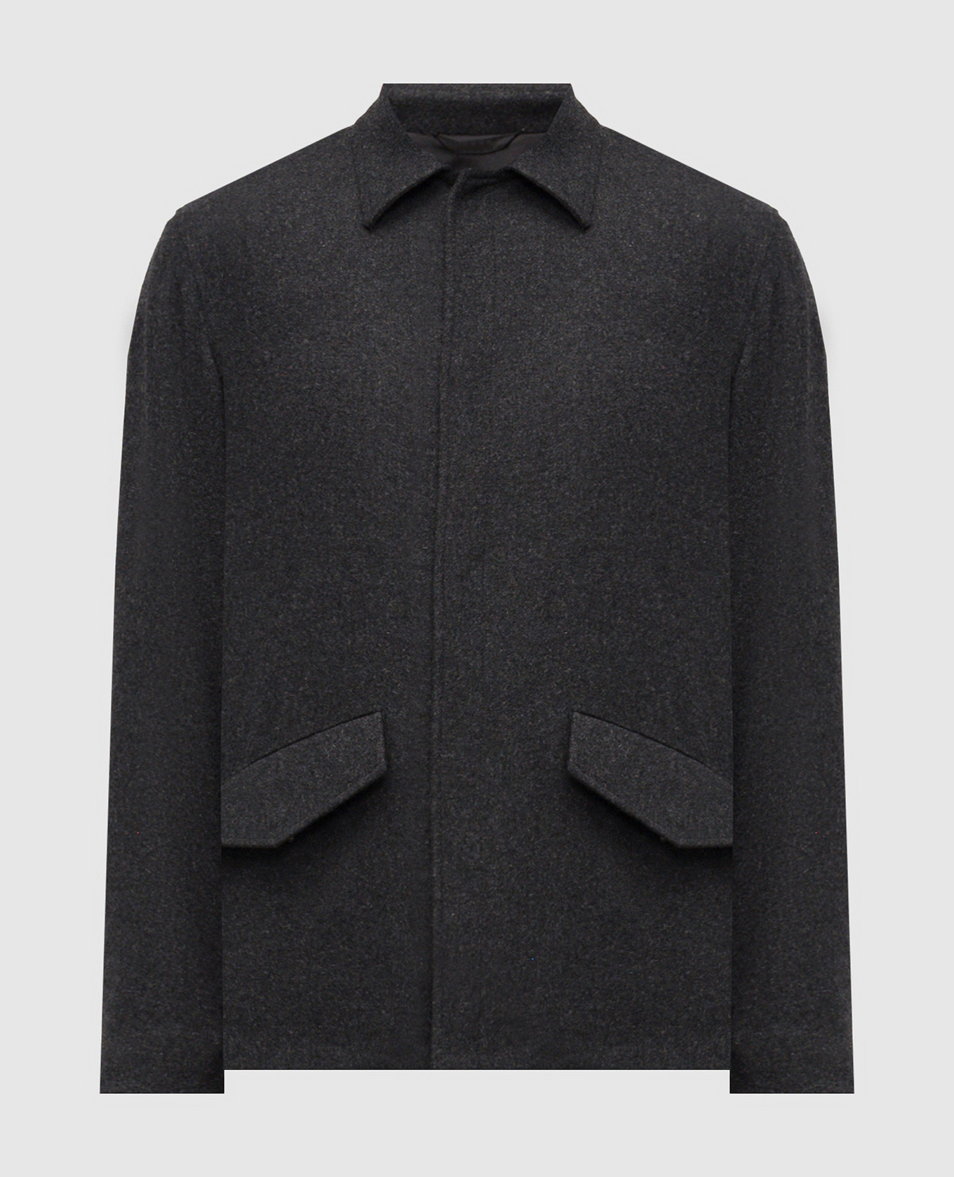 Серая куртка с шерстью