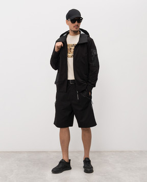 C.P. Company Бежева футболка з принтом логотипа MTS141A110579W