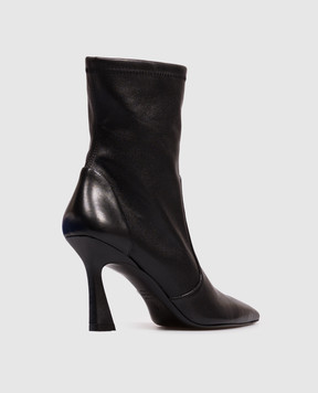 Stuart Weitzman Черные кожаные ботильоны VINNIE SM581