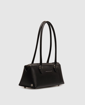 Maison Margiela MM6 Черная кожаная сумка Bauletto SB6ZH0040P9061