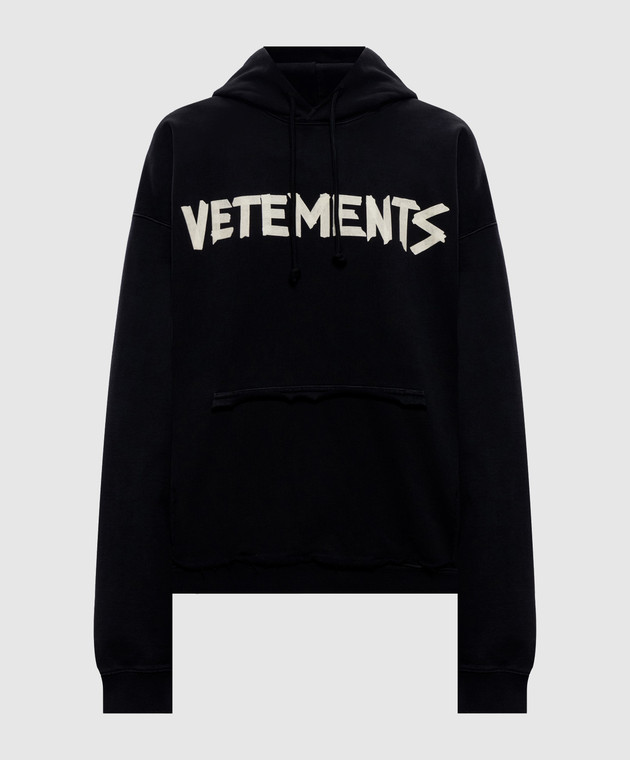 Vetements Черные худи с принтом логотипа MH27HD149Bw