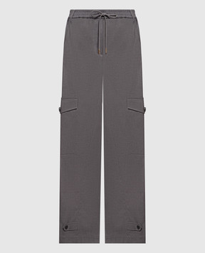 Twinset Сірі штани карго 262LI2WBB