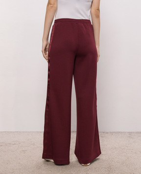 Twinset Бордовые спортивные штаны 262TT2343