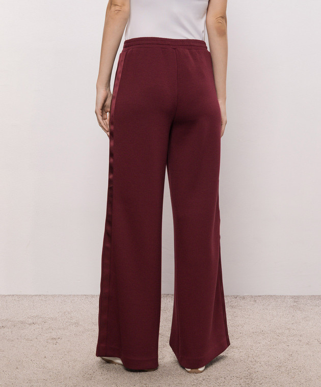 Twinset Бордовые спортивные штаны 262TT2343 изображение 3