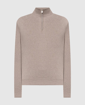 Brunello Cucinelli Свитер бежевый из кашемира M2200124