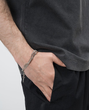 Off-White Сріблястий браслет Paperclip OMOA110S26MET001