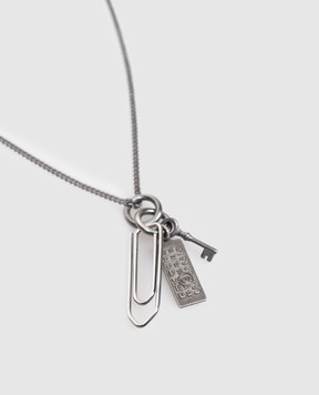 Maison Margiela MM6 Сірий ланцюжок Paperclip SM6UU0093P8601