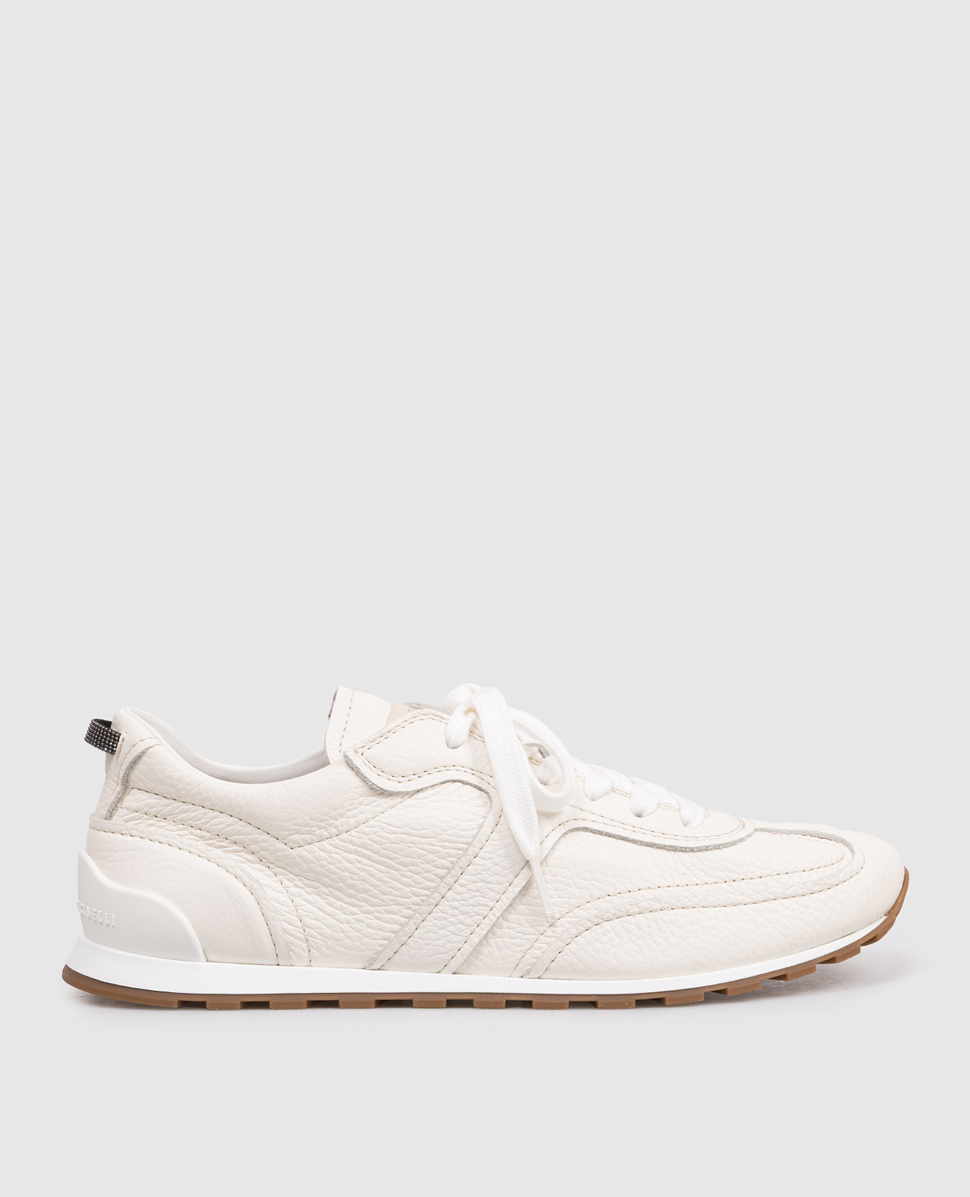 

Кожаные кроссовки цвета айвори, Бежевый, Кроссовки