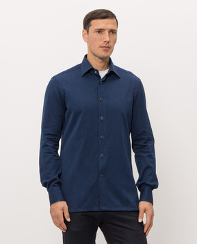 Kiton Синя сорочка UMCNERHH09888