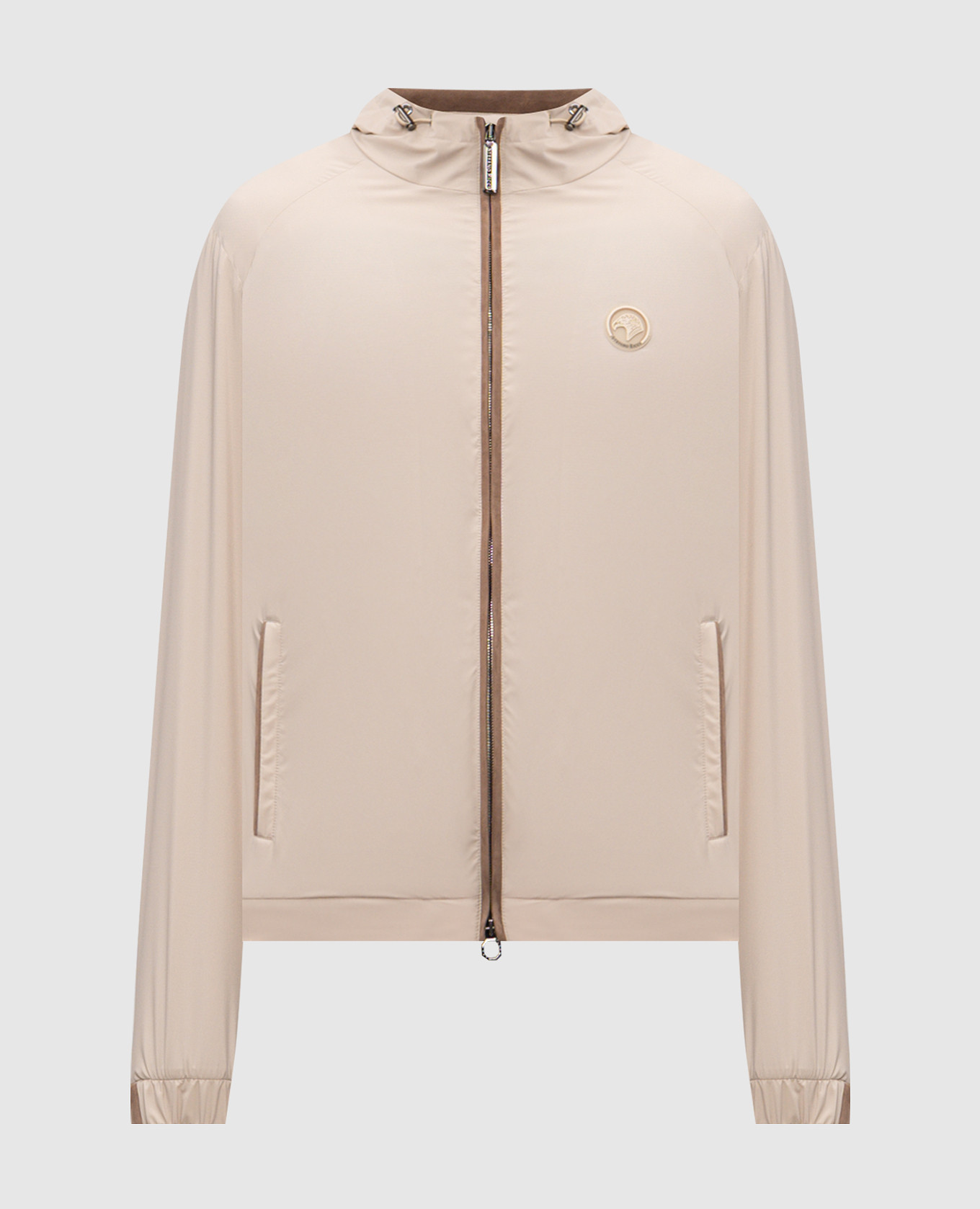 Бежевая ветровка