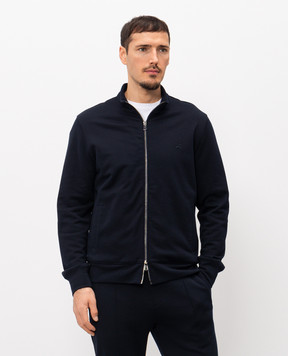 ISAIA Синя спортивна куртка з шовком MFRE19J0372