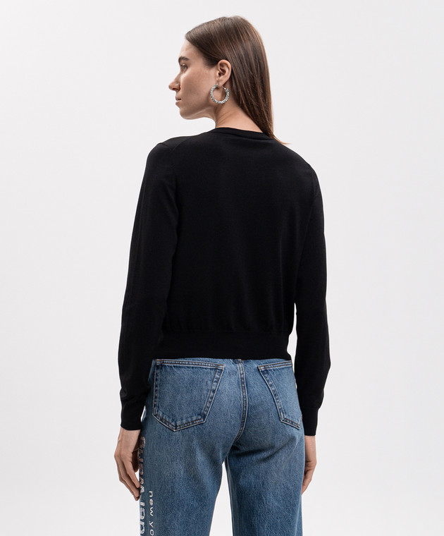 Alexander Wang Черный кардиган с кристаллами 1KC3263085 изображение 4