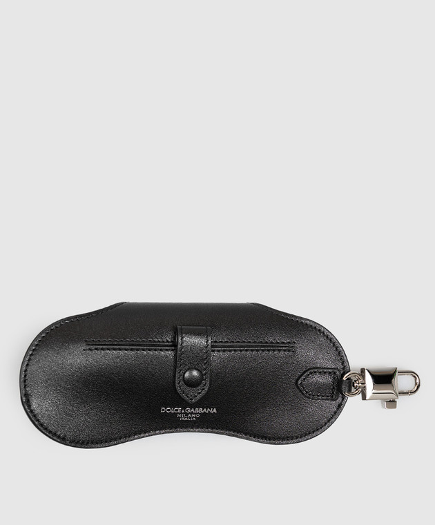 Dolce&Gabbana Черный кожаный футляр для очков BP3477A3P17 изображение 2