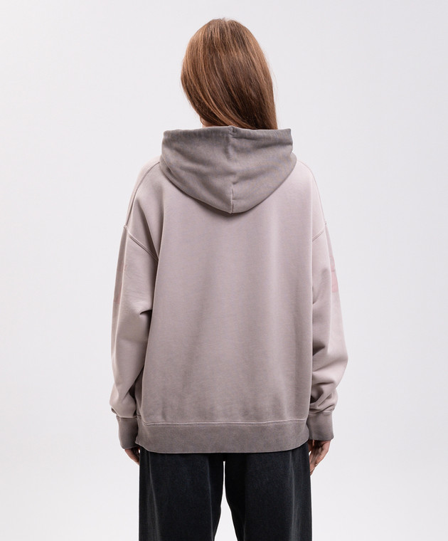 Off-White Розовые худи с брендовым принтом 2FE00485T изображение 4
