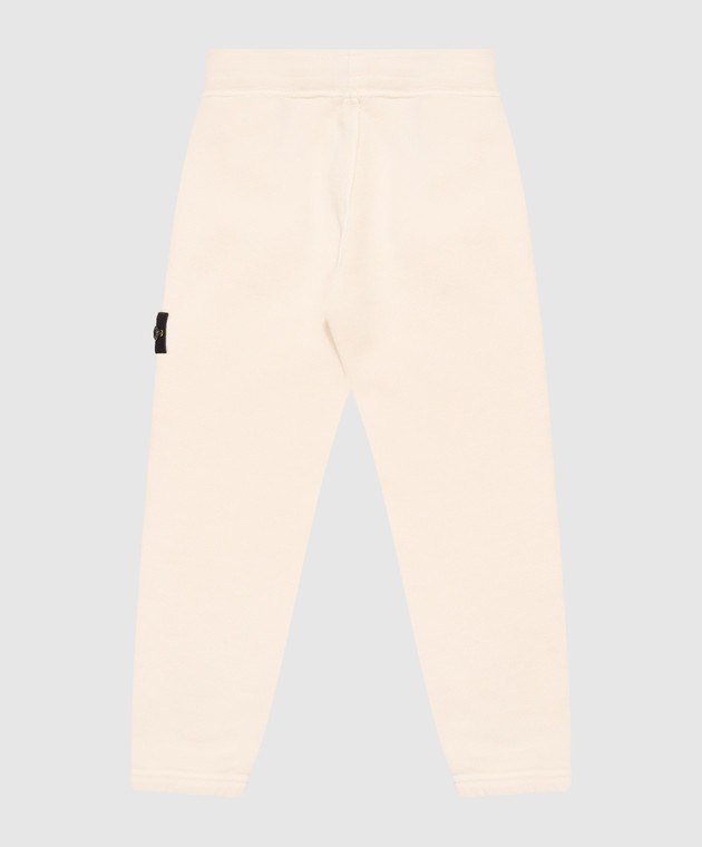 Stone Island Детские бежевые джоггеры с логотипом патча L2S166200004S04251012 изображение 2