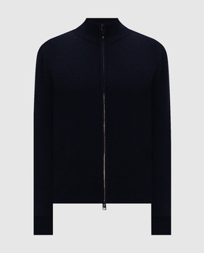 Canali Синий кардиган из кашемира MK02546C0022