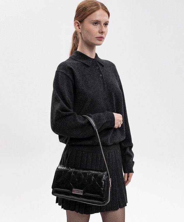 Alexander Wang Черная кожаная сумка SIREN 20426K73L изображение 2