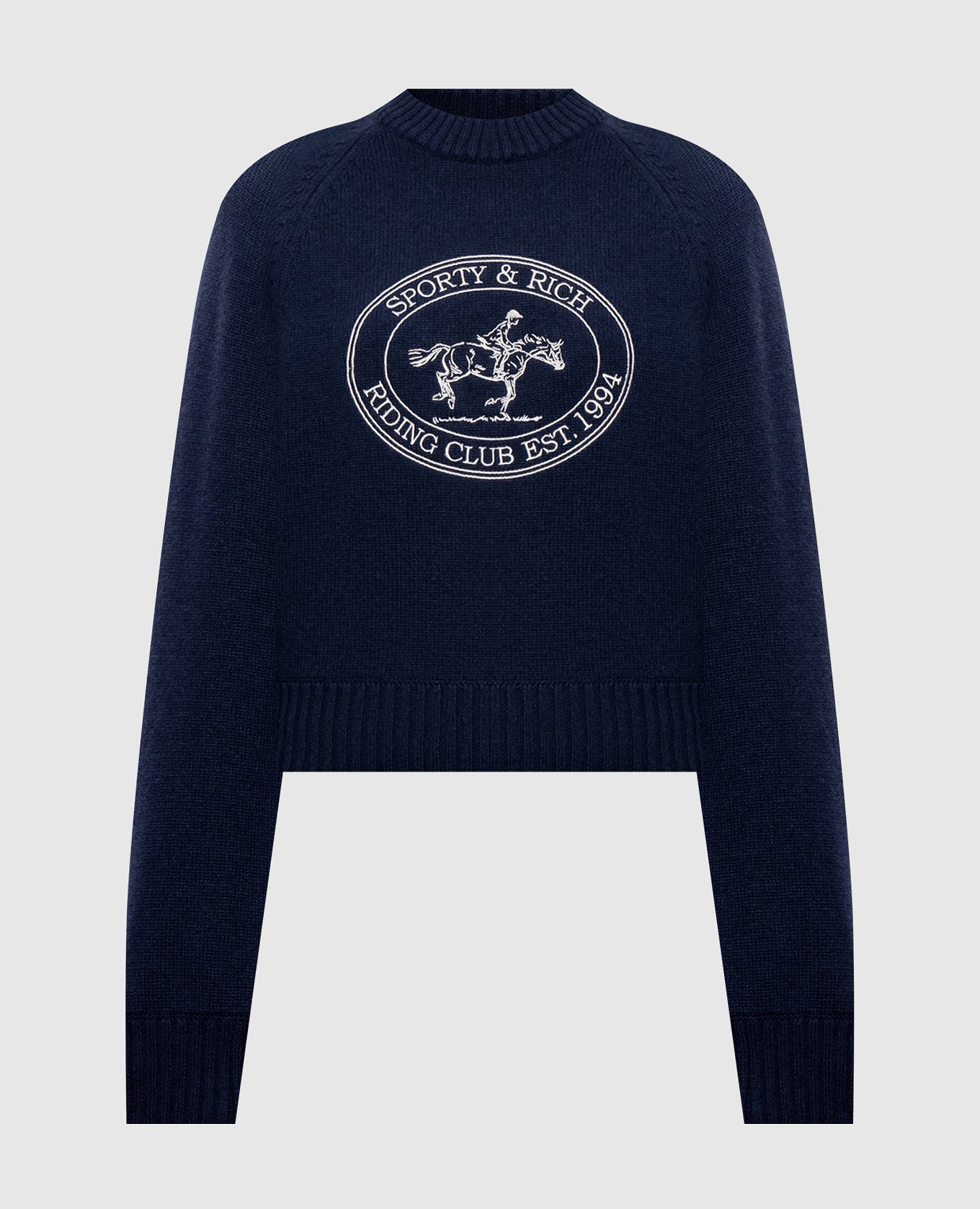 Синій светр Joconde Riding Club з вовни