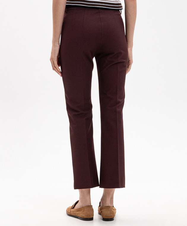 Max Mara Бордовые штаны UMANITA изображение 4