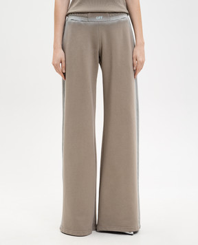 Off-White Коричневі спортивні штани Spray 2CH027S26FLE001