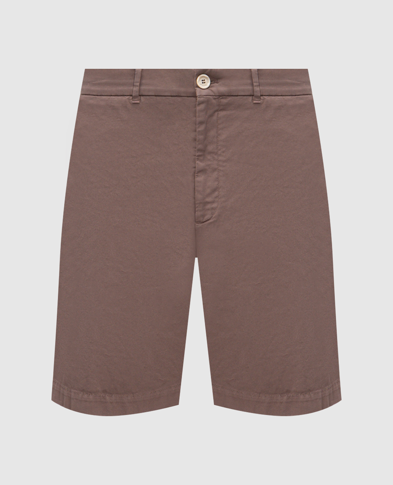 Коричневые шорты из хлопка
