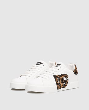 Dolce&Gabbana Білі шкіряні кросівки Portofino CK2395A0225