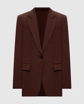 Brunello Cucinelli Коричневий жакет з вовни MG5537723P