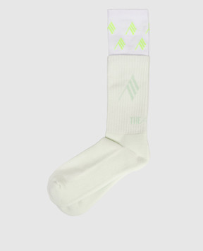 The Attico Зелені подовжені шкарпетки з логотипом 260WAK00024CCC132AA