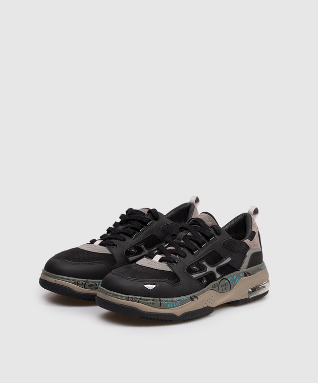 Premiata Черные комбинированные кроссовки Drake DRAKE изображение 2