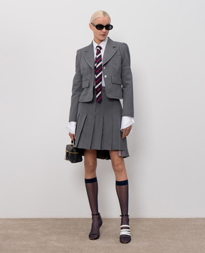 Thom Browne Белая рубашка с нашивкой логотипа FLR005OF1004