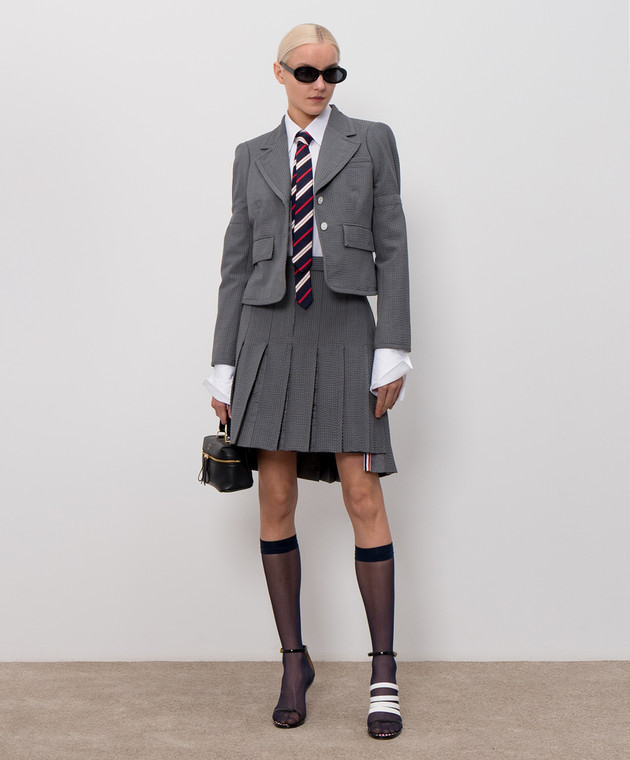 Thom Browne Біла сорочка з нашивкою логотипа FLR005OF1004 зображення 2