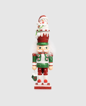 Kurt Adler Статуетка Hollywood Snowman Hat-Nutcrackers HA0621