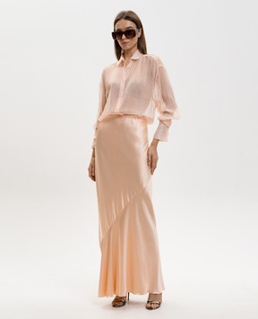 Ermanno Scervino Розовая блуза из шелка D482K387FWB