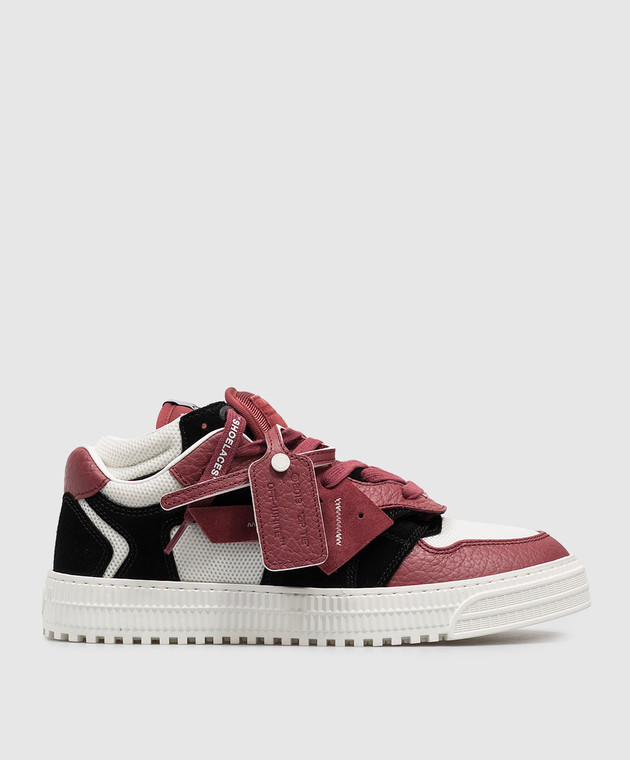 Off-White Бордові комбіновані кросівки 3.0 Floating OF05789601