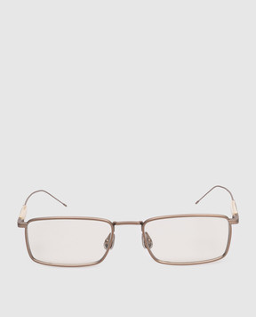 Brunello Cucinelli Золотые солнцезащитные очки Sartorial Sunset MOCMULTS30